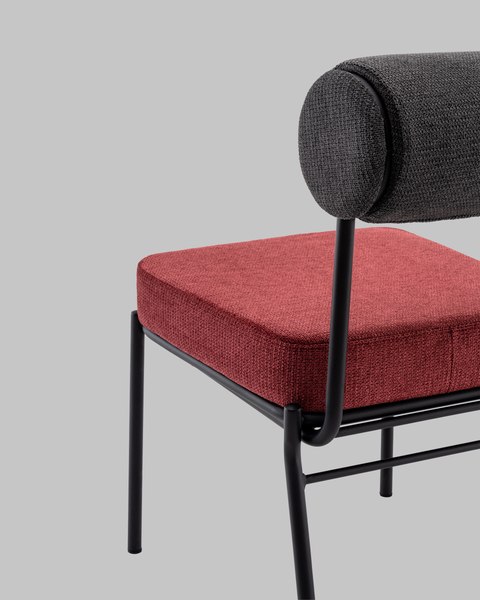 Стул Stool Group Ponpoun / OTE-SH 460+241 (темно-серый/бордо)