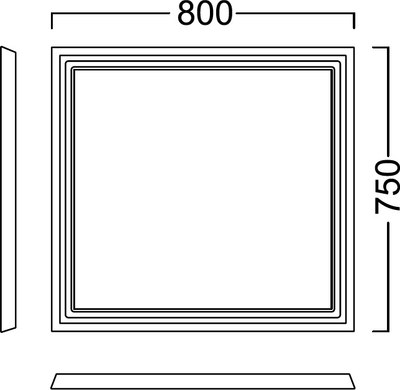 Зеркало Kerama Marazzi Provence PR.mi.80/WHT