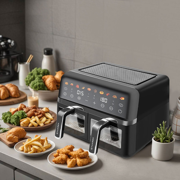 Аэрогриль Tuarex AG-3003 (черный/стальной)