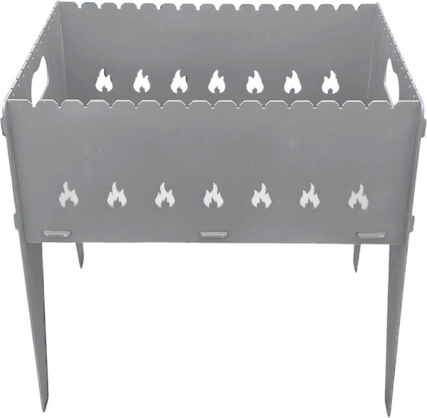 Мангал Формула качества М-2.0x405x330x390/С (серебристый) - фото