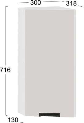 Шкаф навесной для кухни ТриЯ Гренада 1В3Т