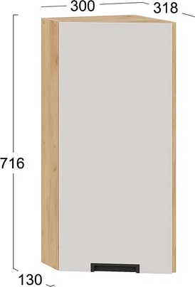 Шкаф навесной для кухни ТриЯ Гренада 1В3Т