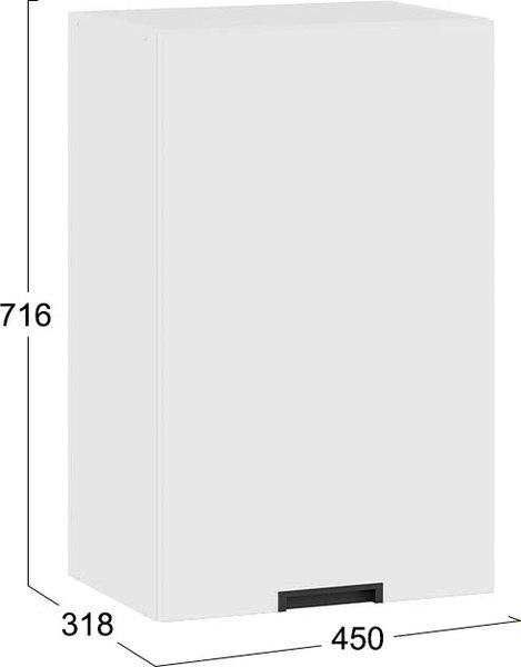 Шкаф навесной для кухни ТриЯ Гренада 1В45
