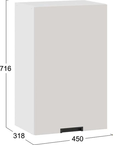 Шкаф навесной для кухни ТриЯ Гренада 1В45