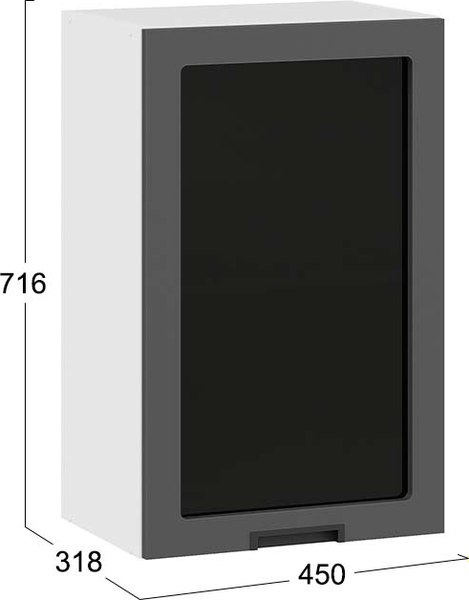 Шкаф навесной для кухни ТриЯ Гренада 1В45С