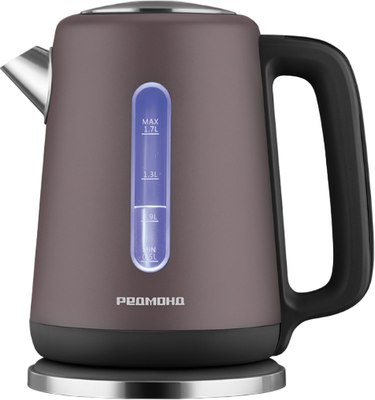 Электрочайник Redmond KM238 (серый/коричневый) - фото