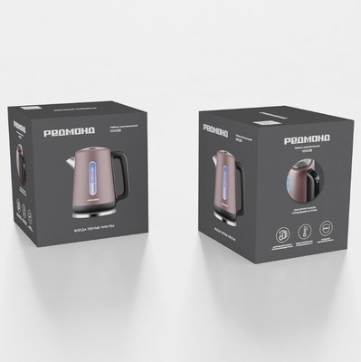 Электрочайник Redmond KM238 (серый/коричневый)