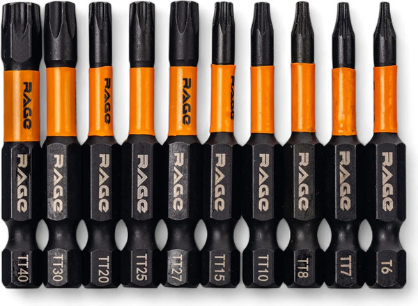 Набор бит Vira Rage S2 Torx 6-40x50мм / 554193