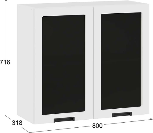 Шкаф навесной для кухни ТриЯ Гренада 1В8С
