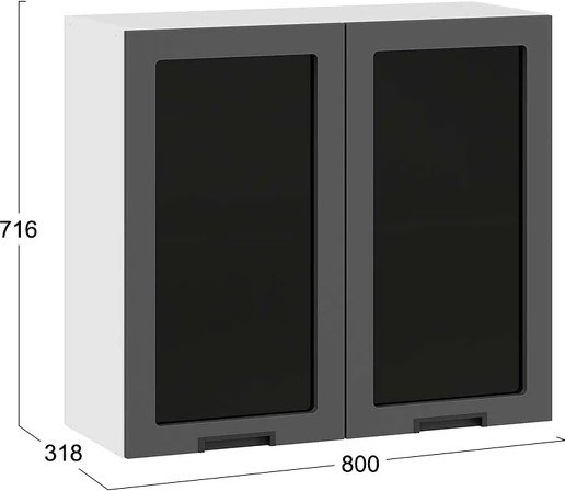 Шкаф навесной для кухни ТриЯ Гренада 1В8С