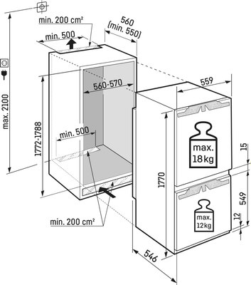 Встраиваемый холодильник Liebherr ICBc 5122