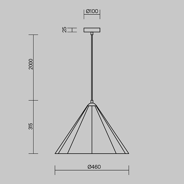 Потолочный светильник Freya Felt Acoustic FR5479PL-01GR