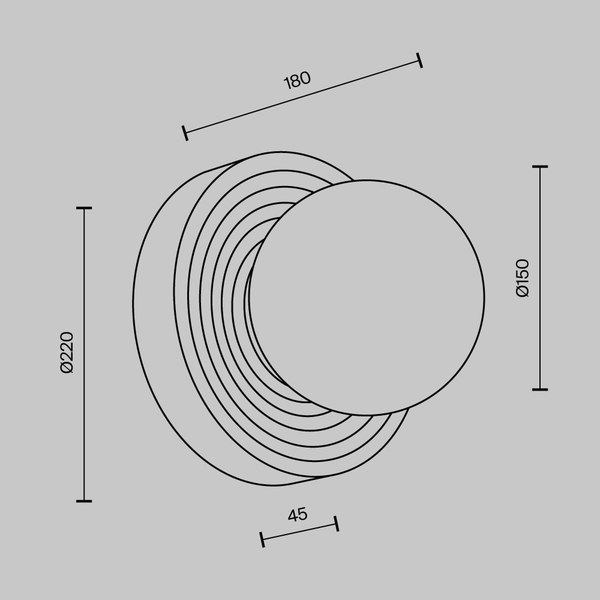 Светильник Maytoni Careless MOD403WL-01GR