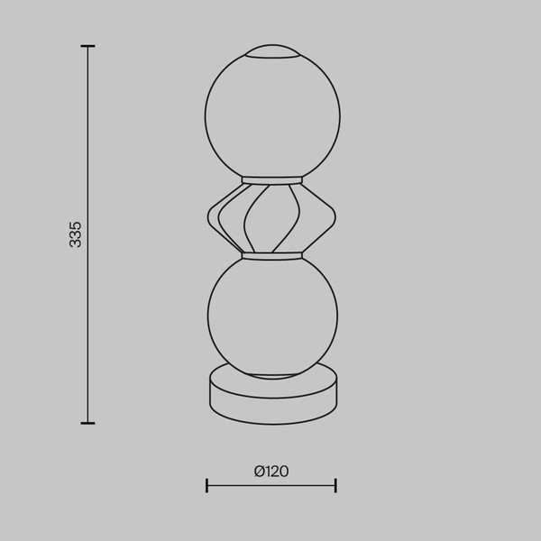 Прикроватная лампа Maytoni Brosche MOD362TL-L10GR3K