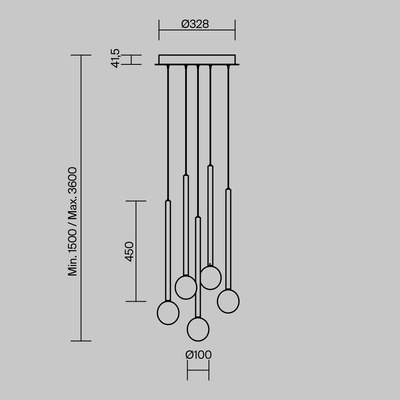 Люстра Maytoni Bubble Dream MOD383PL-L16BBS3K