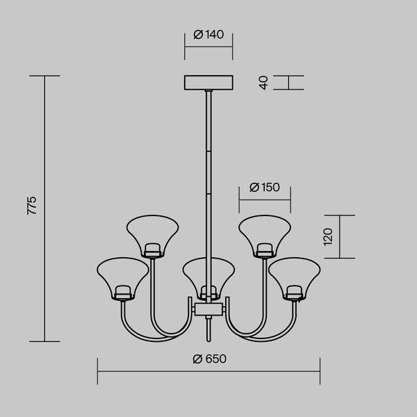 Люстра Maytoni Dynasty MOD402PL-L20BS3K