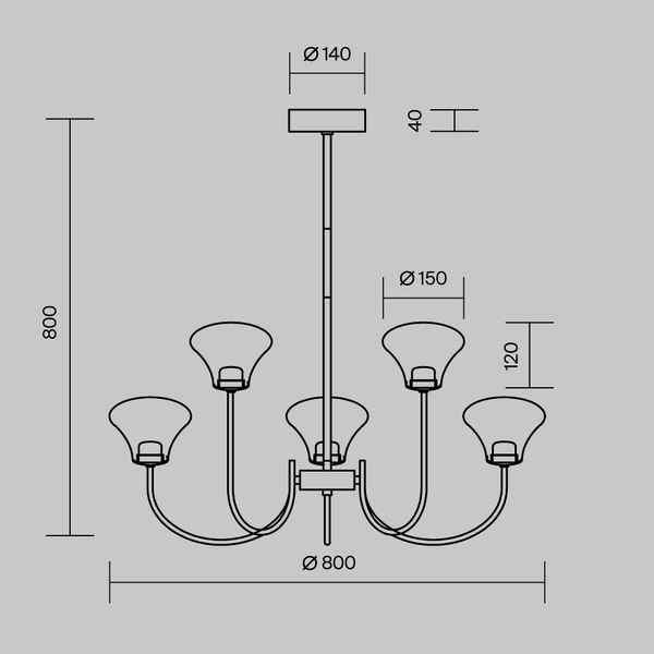 Люстра Maytoni Dynasty MOD402PL-L30BS3K