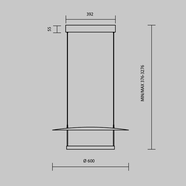 Потолочный светильник Maytoni Ambience MOD280PL-L30B3K1