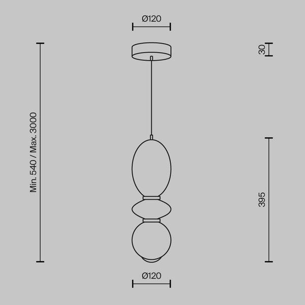 Потолочный светильник Maytoni Brosche MOD362PL-L10BG3K