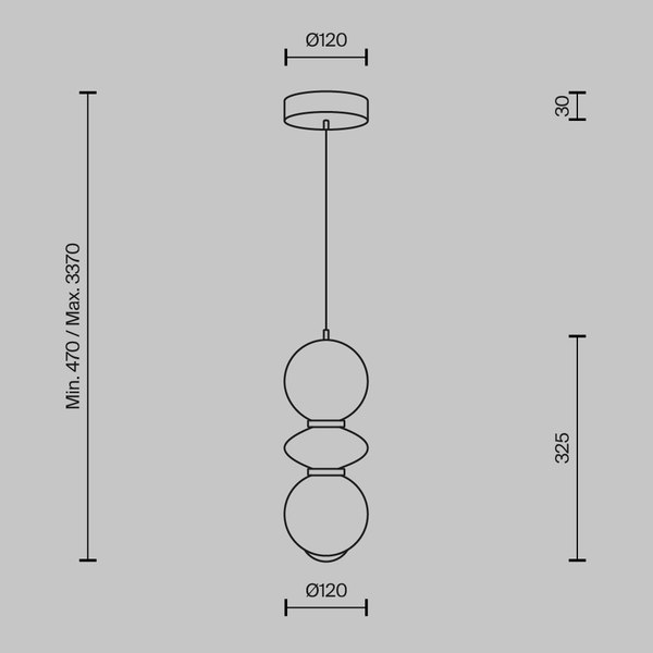 Потолочный светильник Maytoni Brosche MOD362PL-L10GR3K