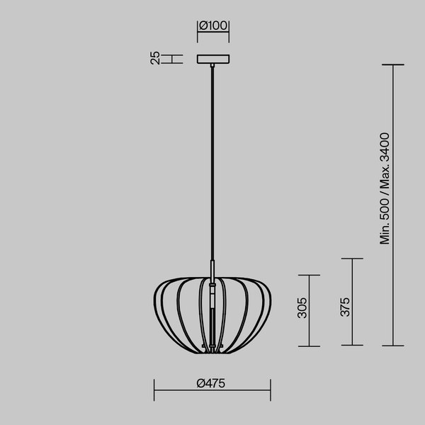 Потолочный светильник Maytoni Cambio MOD398PL-01BR