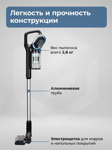 Вертикальный пылесос Evolution LX950 (черный/синий)