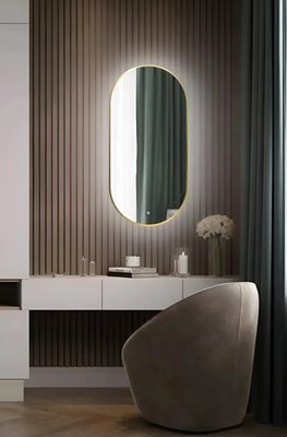 Зеркало Emze 43x88 / LED.UV.43.88.AUR - фото