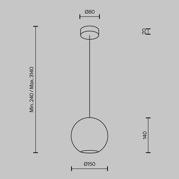 Потолочный светильник Maytoni Glamping MOD437PL-01BG