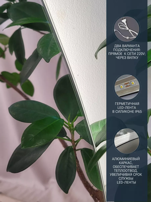 Зеркало Emze 64x80 / LED.NF.64.80.SW.4K