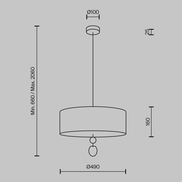 Потолочный светильник Maytoni Glamping MOD437PL-05B