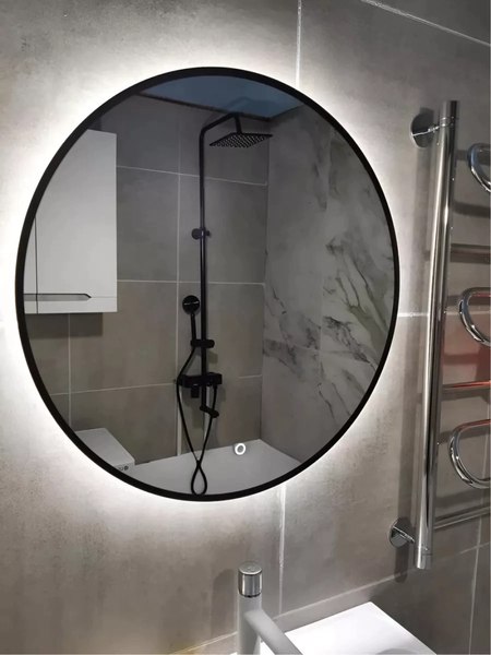 Зеркало Emze 80 / LED.UV.80.80.CHE.AF.4K