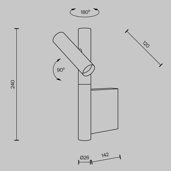 Спот Maytoni Utility MOD433WL-L3B3K