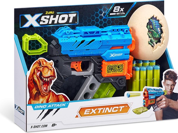 Бластер игрушечный Zuru X-Shot Дино-Атака Extinct / 44143 - фото