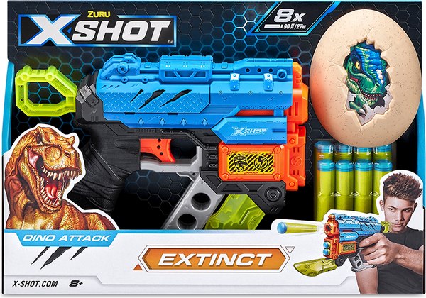 Бластер игрушечный Zuru X-Shot Дино-Атака Extinct / 44143