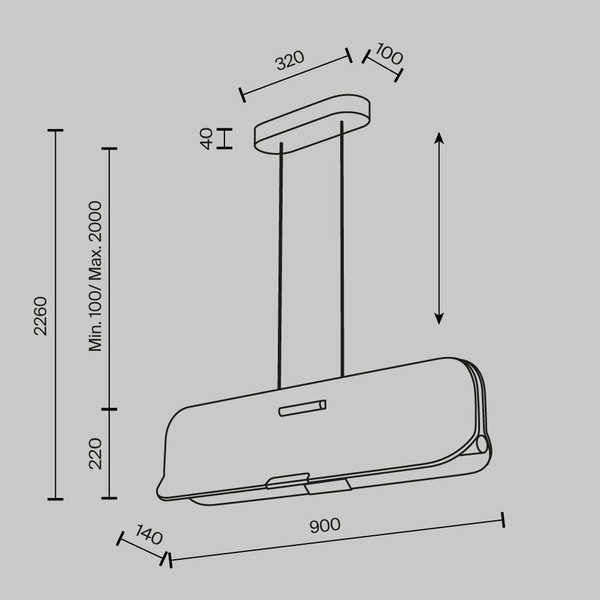 Потолочный светильник Maytoni Optimista MOD408PL-L12B3K