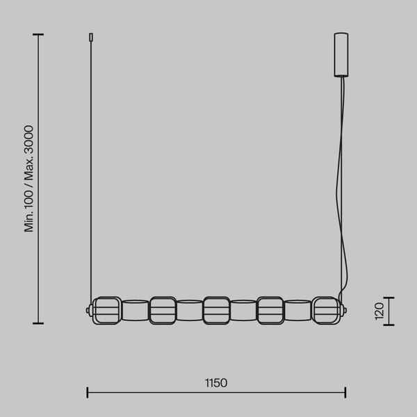 Потолочный светильник Maytoni Ritmo MOD381PL-L45CH3K