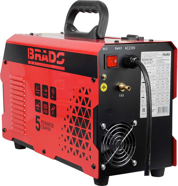 Полуавтомат сварочный Brado MIG/MMA-250L-11