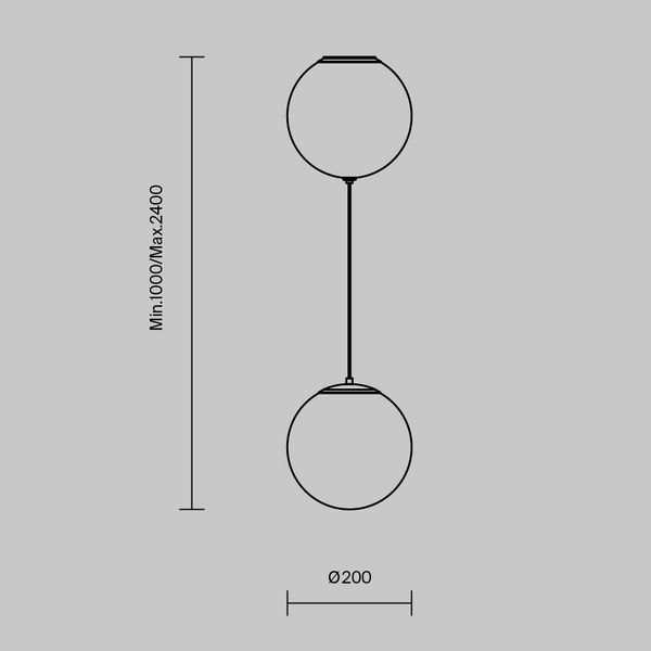 Потолочный светильник Maytoni Twins MOD427PL-L20B3K