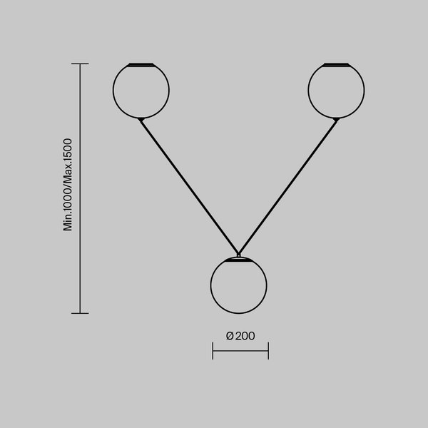Люстра Maytoni Twins MOD427PL-L30B3K