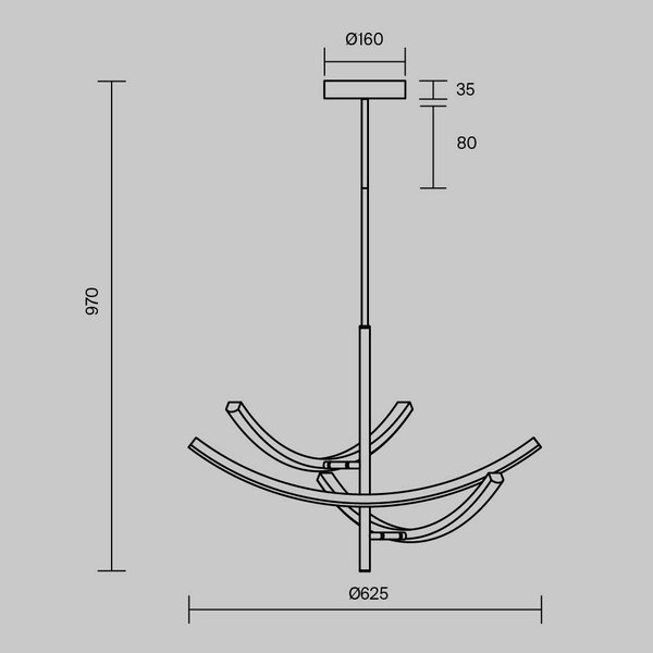 Люстра Maytoni Wabi MOD428PL-L27BK