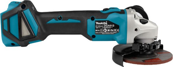 Профессиональная угловая шлифмашина Makita DGA513ZJ