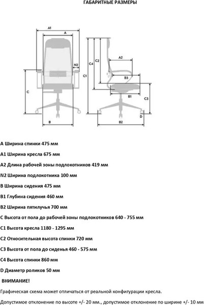 Кресло офисное Metta SynchroSit 10 B1-128K