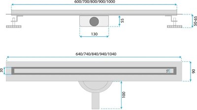 Трап для душа REA Neox Slim Pro 900 / REA-G4811