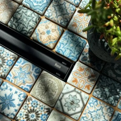 Трап для душа REA Neox Slim Pro 500 Black / REA-G2744