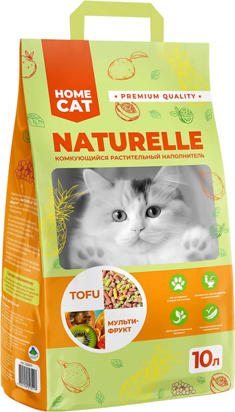 Наполнитель для туалета Homecat Naturelle Мультифрукт / 88978 - фото