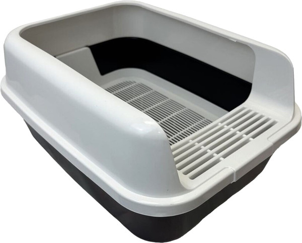 Туалет-лоток Homecat Комфорт плюс с бортиком и сеткой / 89384 - фото