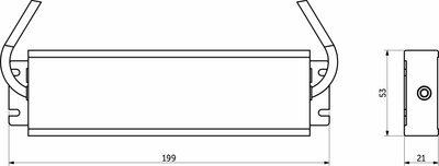 Адаптер для светодиодной ленты AKS Aqua 100W/24V IP67