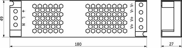 Адаптер для светодиодной ленты AKS Indoor 100W/24V серия 5