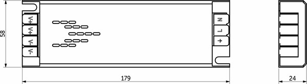 Адаптер для светодиодной ленты AKS Indoor 100W/24V серия 6