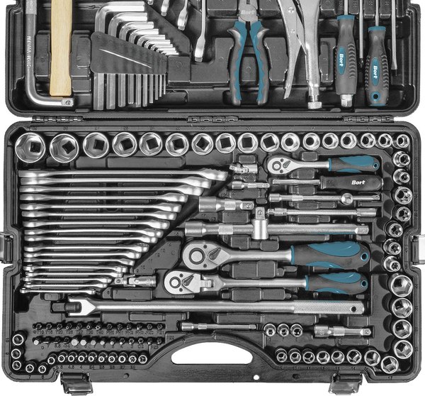Универсальный набор инструментов Bort BTK-142 (93418439)